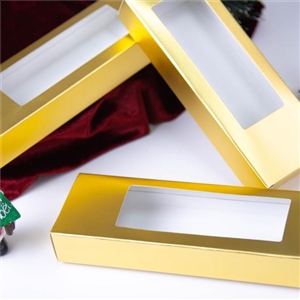 [1419032] กล่องใส่ของขวัญ กล่องใส่สินค้า บรรจุภัณฑ์ กล่องของชำร่วยไซส์ M สีทอง
