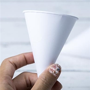 [0304125] แก้วใส่น้ำ แก้วใส่เครื่องดื่ม บรรจุภัณฑ์ แก้วกรวยกระดาษ