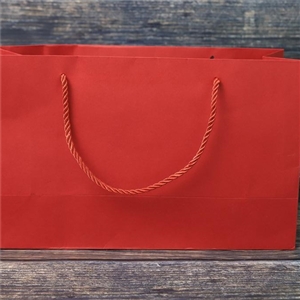 [1402066] ถุงใส่ขนม ถุงใส่ของ บรรจุภัณฑ์ ถุงกระดาษสีแดง ขนาด 19.5x11.3x32.4 cm.G227