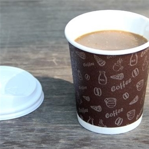 [8852413544969] แก้วชา แก้วกาแฟ แก้วเครื่องดื่ม Festแก้วเก็บอุณหภูมิขนาด 8 oz.(Brown Milk)พร้อมฝาขาว