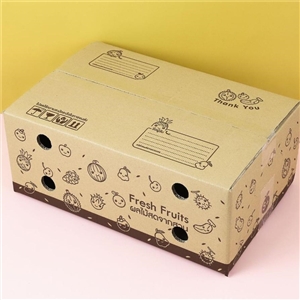 [2401113] กล่องใส่ผลไม้ กล่องใส่สินค้า บรรจุภัณฑ์ กล่องผลไม้ฝาชน เบอร์ S+