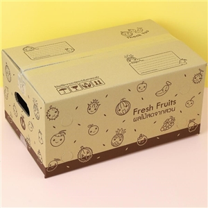 [2401114] กล่องใส่ผลไม้ กล่องใส่สินค้า บรรจุภัณฑ์ กล่องผลไม้ฝาชน เบอร์ M